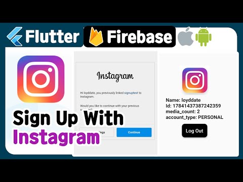 Flutter - Sign Up with Instagram Firebase ( authentication, auth Facebook tutorial, example )