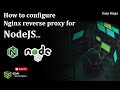 how to run node application on server without port | deploy node app with nginx| setup reverse proxy