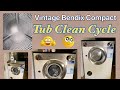 Vintage “Baby” Bendix, Tub Clean Cycle Using Dishwasher Tablets @The Laundry Centre @servisslimline