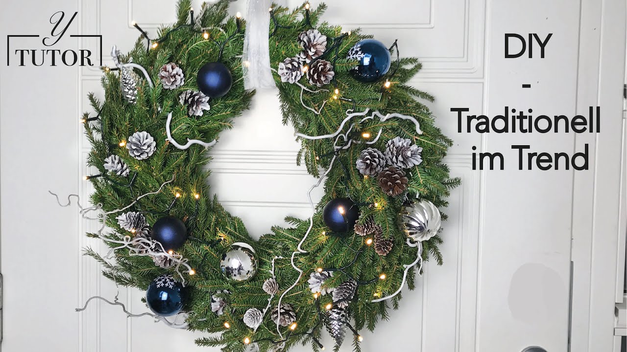 DIY Türkranz Weihnachten