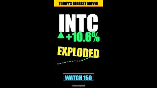 INTC jumps 10.6% on tape move - Next Session day mode gameplan into the close