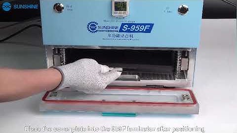 MULTIFUNCTIONAL LAMINATING MACHINE |SUNSHINE S-959F