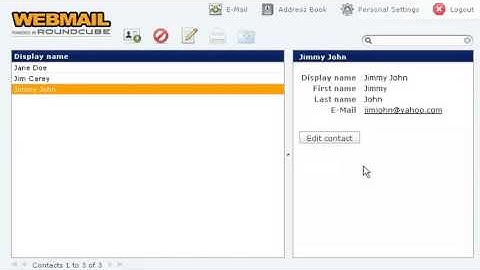 RoundCube - How to manage your address book in RoundCube