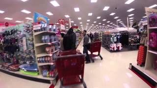 Black Friday Shopping GoPro 112814 Walking through Target Q4 1