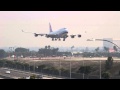 China Airlines landing at LAX