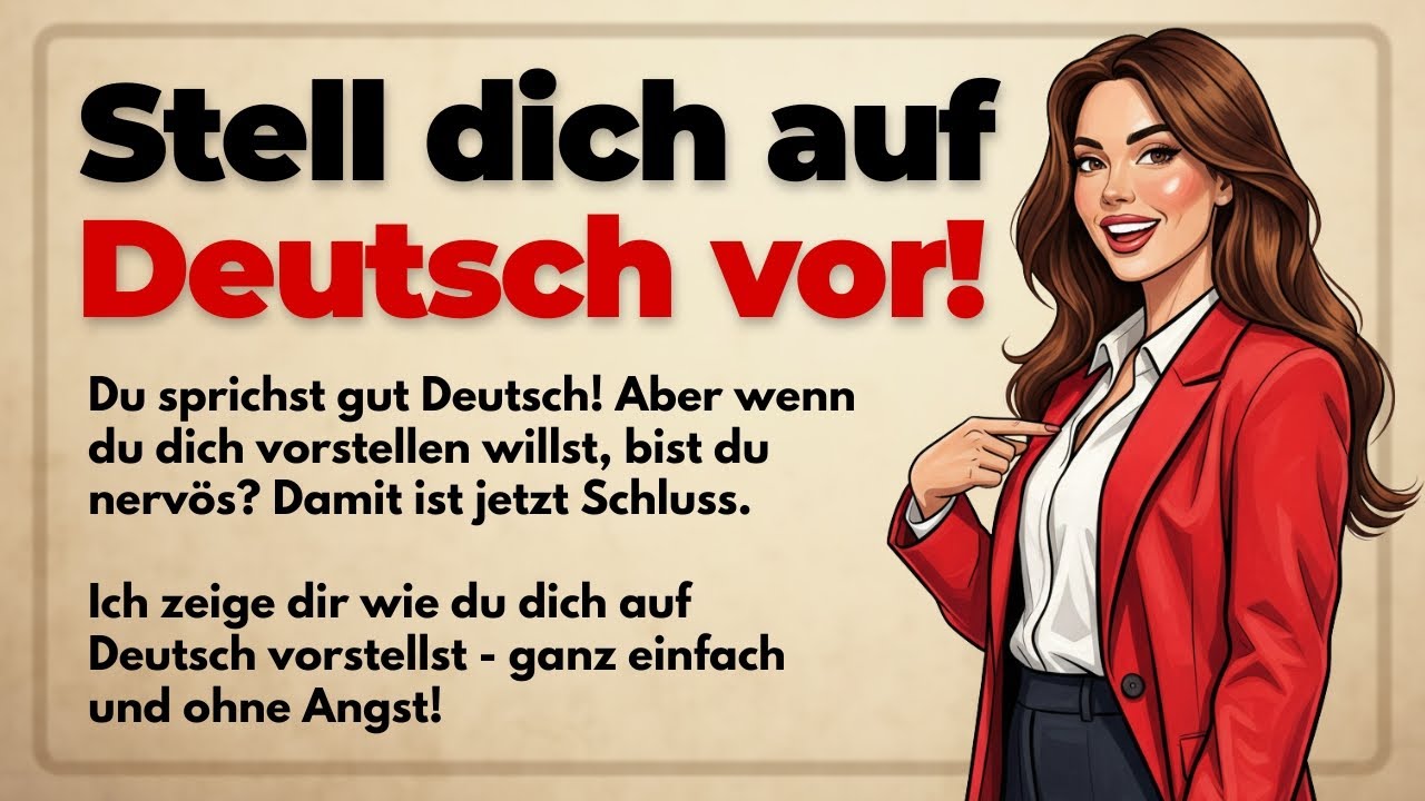 Deutsch lernen mit Dialogen (B1-B2) | So stellst du dich im Alltag & Beruf vor