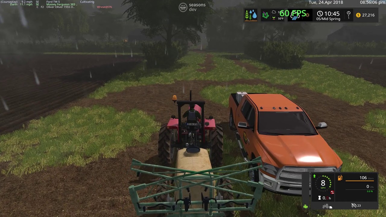 FS17 Willow River Farm Final fields getting seeded. YouTube