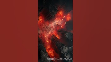 D&D | Volcanic Cavern Part 2 No Grid | Animated Battle Maps