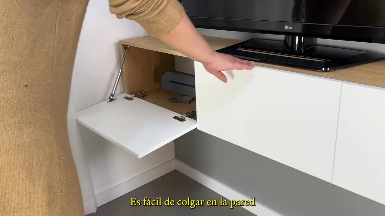 Modular rack Tv para LCD. Con Puertas Batientes