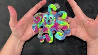 How to Crochet a Googly Eye Curly Leg Octopus  RIGHT handed