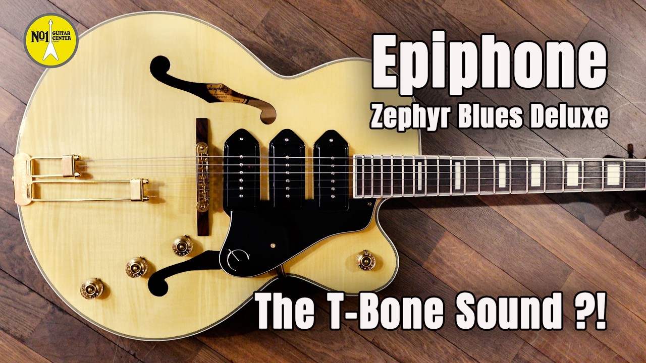 Epiphone Zephyr Blues Deluxe Review | live at No1 Guitar Center in