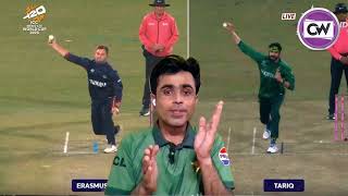 Gerhard Erasmus Controverisal Bowling Action Like Usman Tariq | INDIA VS NAMIBIA