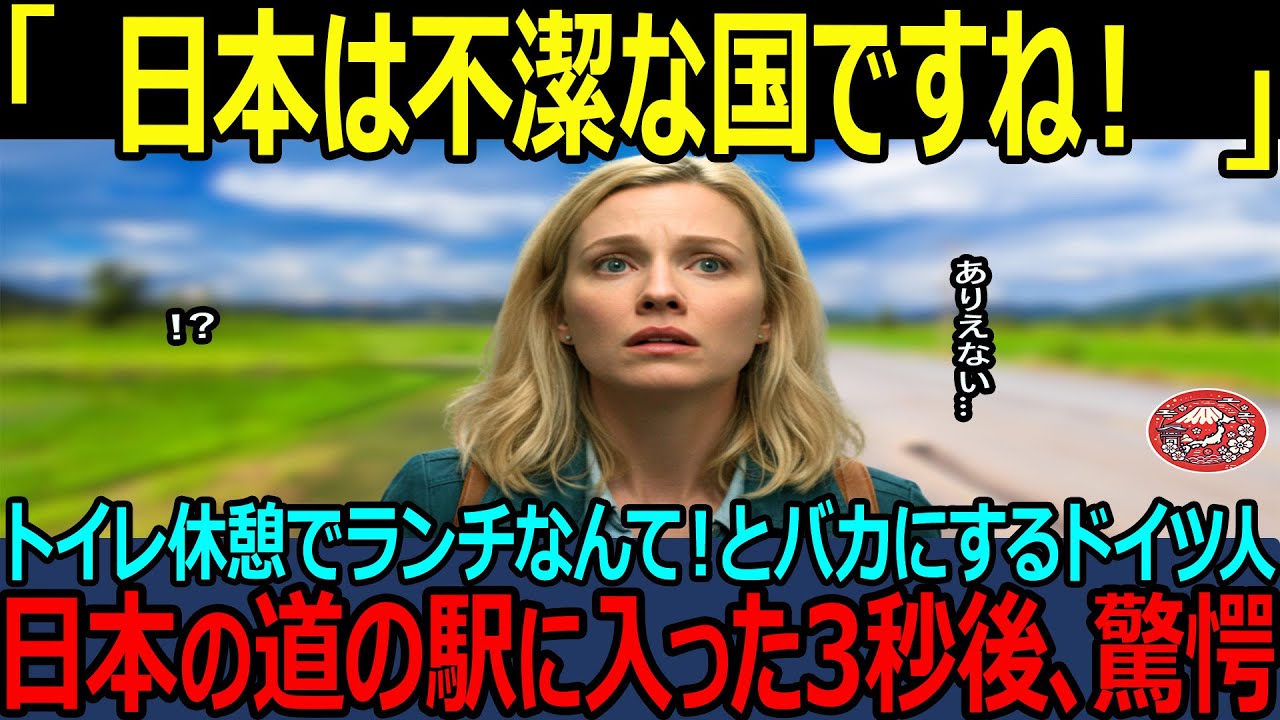 【海外の反応】「え？ここでするの   」来日したドイツ人女性がある場所のトイレに入って絶句した結果