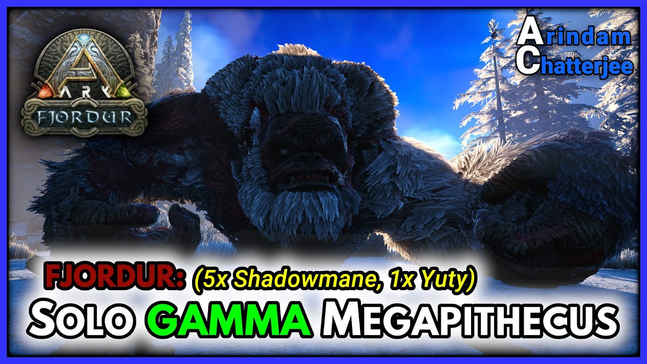 ARK Fjordur SOLO GAMMA MEGAPITHECUS vs 5x Shadowmane - S2E314 - YouTube
