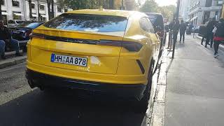 2019 yellow lamborghini urus in PAris France