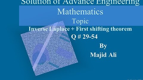Solution of Advance Engineering Mathematics | kreyszig | problem set 6.1
