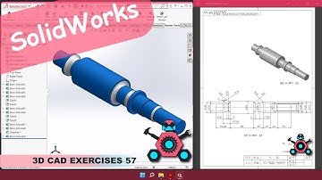 SolidWorks | 3D CAD EXERCISES 57 | StudyCadCam | Solution Tutorial |