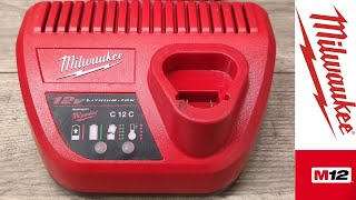 Milwaukee M12 charger circuit board PCB repair blown out capacitor and fuse C12C  C 12 C