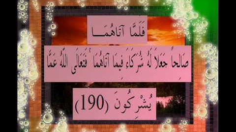 القرآن الكريم سورة الأعراف الأية 190 قراءة السديس.wmv