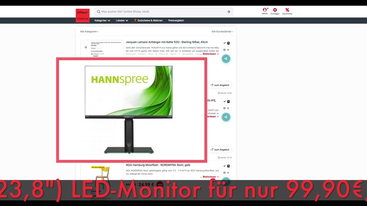 Hanspree 23.8 Inch 1080p Full Hd Anti Glare