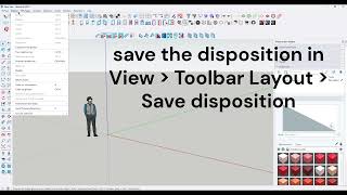Apply changes to toolbar dispositions in Sketchup