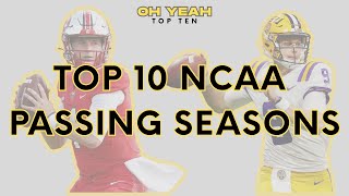 Top 10 NCAA Passing Seasons Progression (1960-2025)