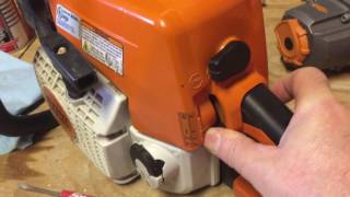 Stihl MS 250 Air Filter Cleaning (how to step by step)