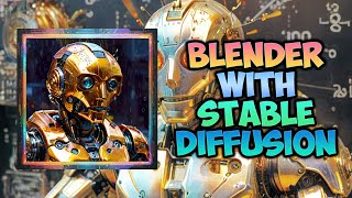 Blender with Stable Diffusion XL Tutorial - Thinking robot