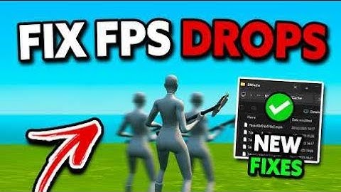 How to fix FPS DROPS , stuttering spikes & LAG!