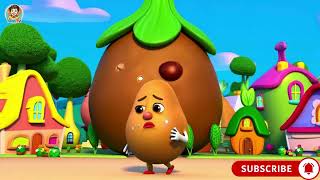 Potato Sateto Baby Funny & Cute Animated Nursery Rhyme For Kids 3D Cartoon Nanu Tv
