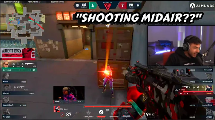 Tarik reacts to PRX d4v41 INSANE 1v3 CLUTCH SHOOTING GUN MID AIR - Valorant Champions PRX vs KRU