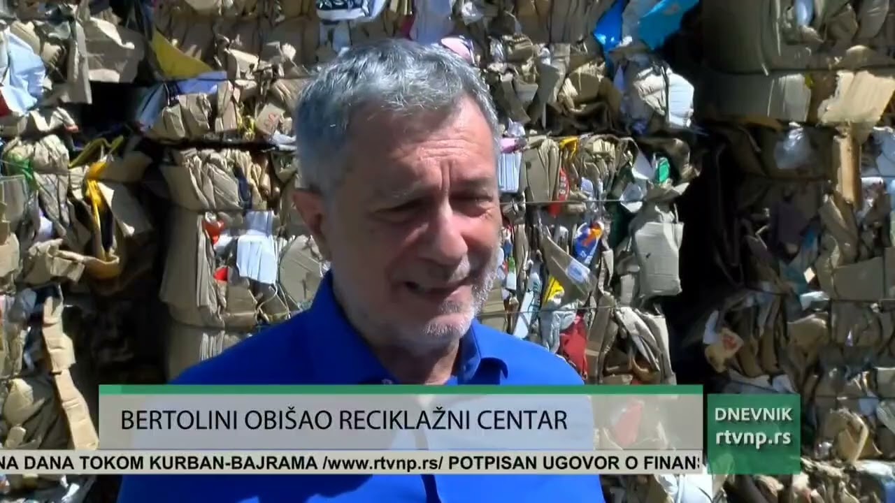 Bertolini obišao reciklažni centra JKP Gradska Čistoća Novi Pazar