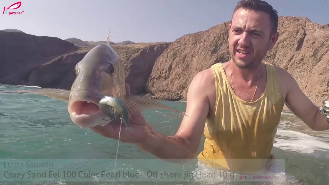 Pesca de dentón a Rockfishing con Crazy Sand Eel 100 y Tailwalk Aji&Meabaring. Jose Hidalgo