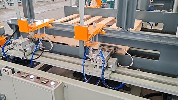 SF9025 Semi-auto vertical stringer pallet nailing machine with heating stamping