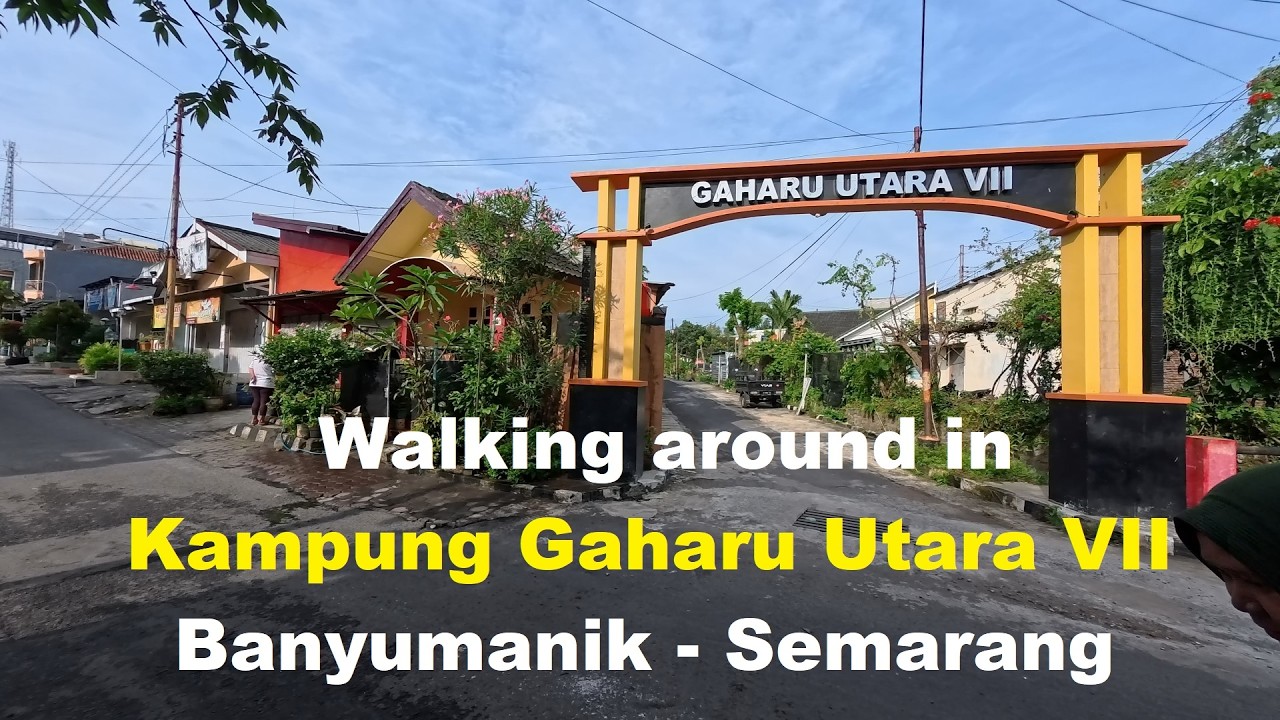 Walking around in Kampung Gaharu Utara, Banyumanik, Semarang