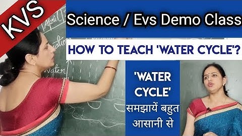 KVS Evs/Science Demo Class|| How to teach Water Cycle?