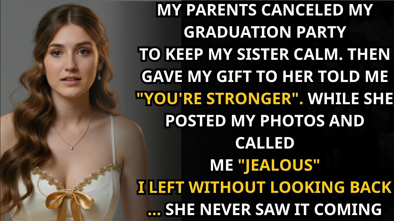 My Parents Canceled My Graduation Party for My Sister’s Tantrum—So I Quietly Moved Out and Watched