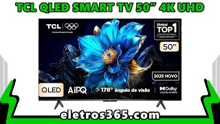 Smart TV TCL 50 Polegadas QLED 4K P7K WiFi Bluetooth Google TV HDR10+ Dolby Atmos Dolby Vision 50P7K