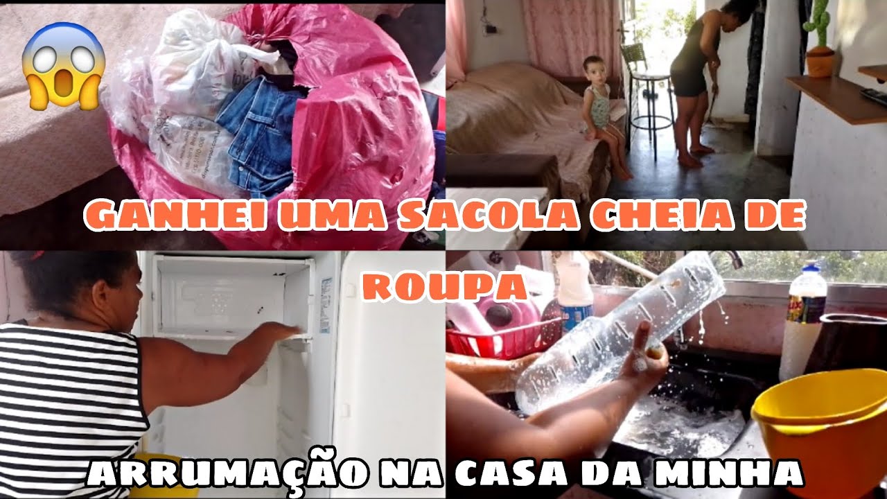 GANHEI UMA SACOLA CHEIA DE ROUPA 👖😱 ARRUMAÇÃO NA CASA DA MINHA FILHA GABI QUE ESTÁ SE RECUPERANDO 💗