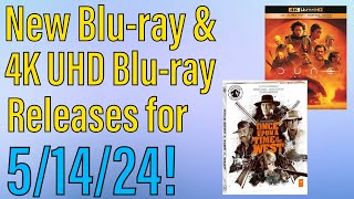 New Blu-ray & 4K UHD Blu-ray Releases for May 14th, 2024!