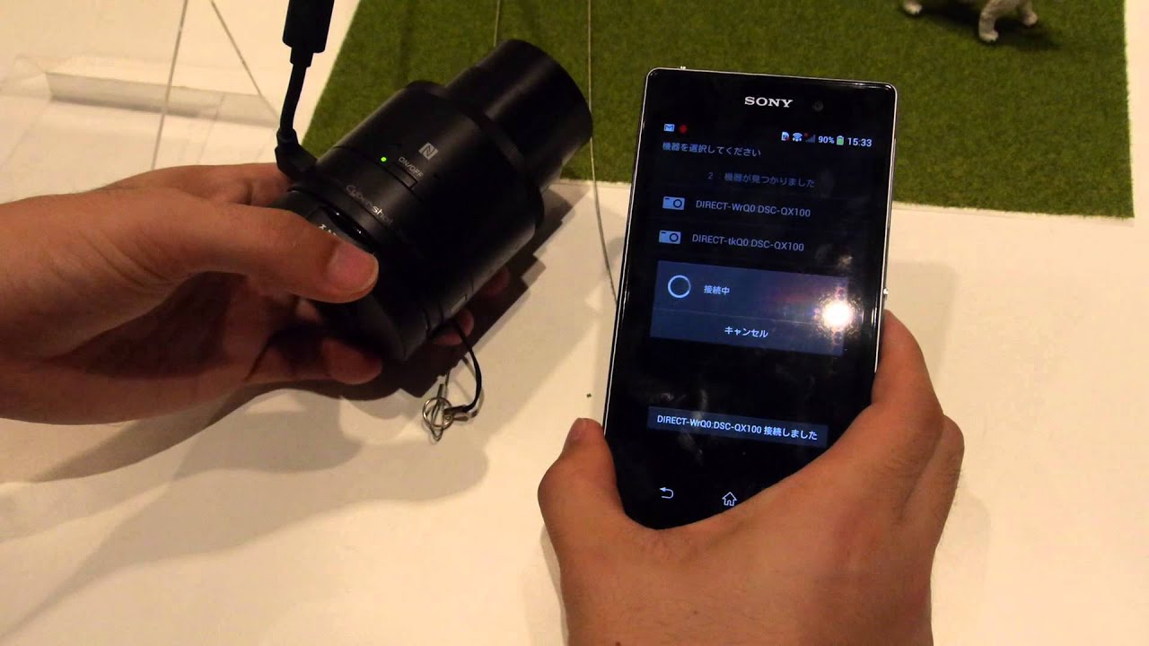 スマホと連動して使うレンズスタイルカメラ「DSC-QX100」「DSC-QX10
