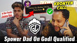 Jonathan On Godl Preparation For Finals..😯 | Spower Dad On Godl Qualified 💛 | Kronten Call Neyoo 📞