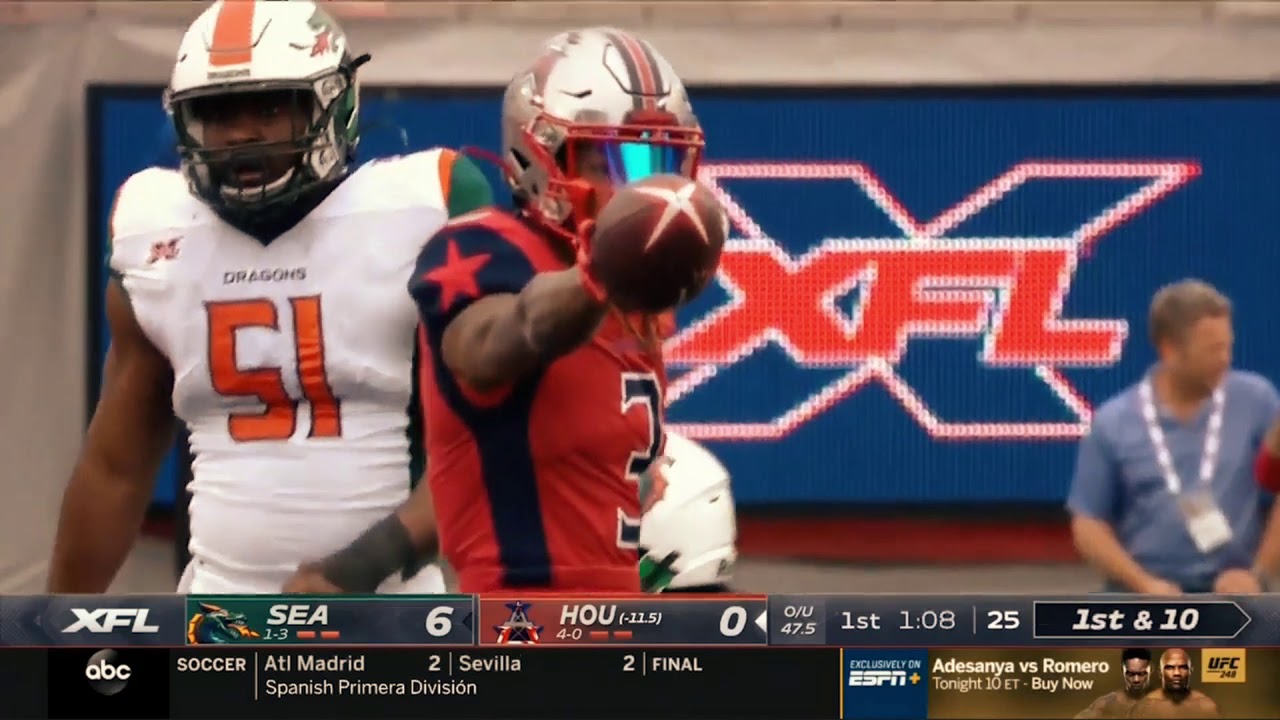 Houston Roughnecks vs Seattle Dragons Week 5 Highlights XFL 2020 part 1