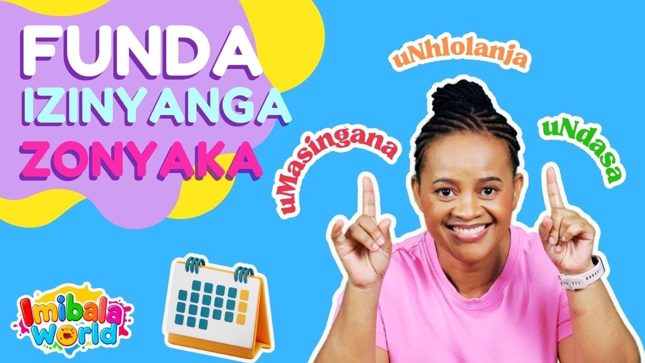 Learn Months Of The Year In isiZULU | Imibala World | Educational Videos For Kids | Songs & Crafts