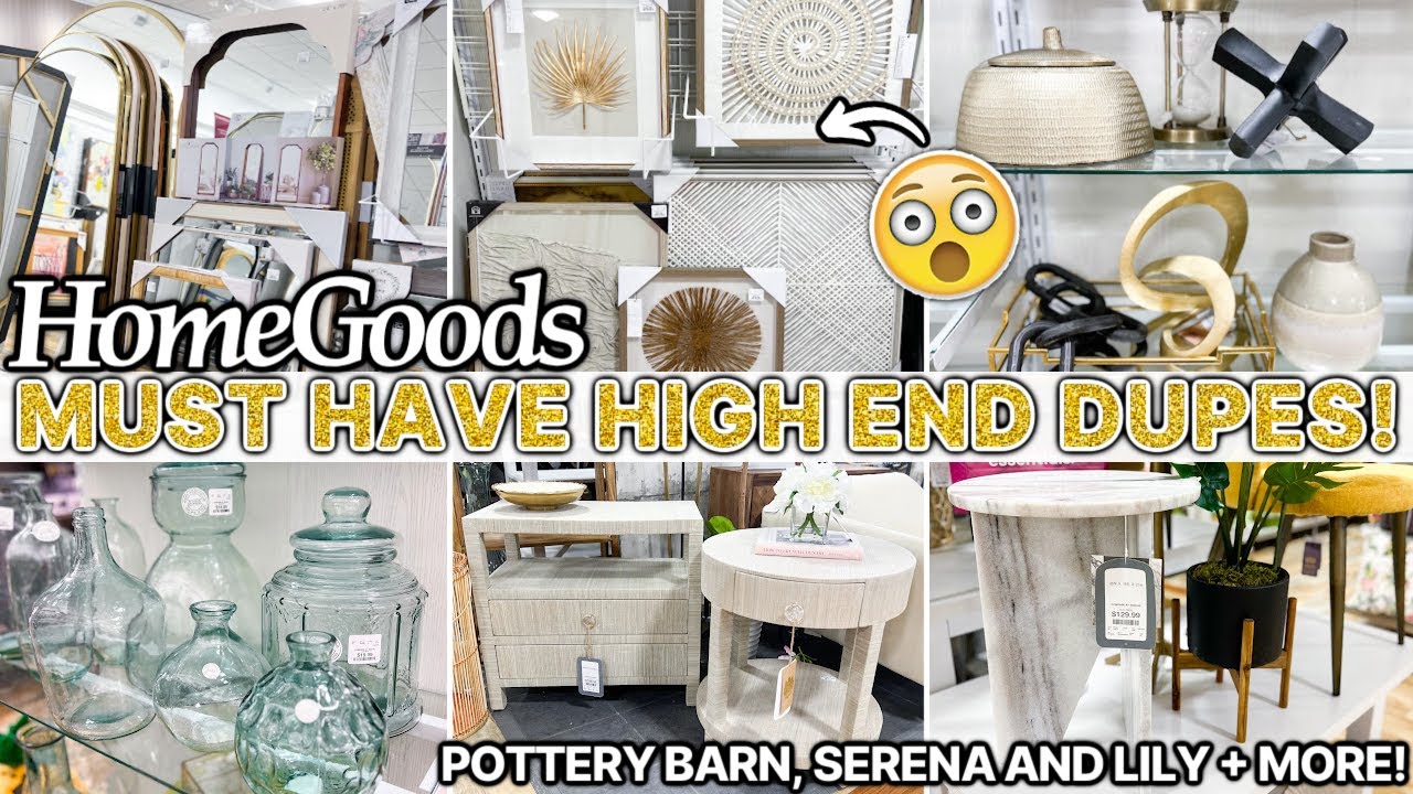 Look For These HIGHEND DUPES At HomeGoods 🤯 EXACT Pottery Barn