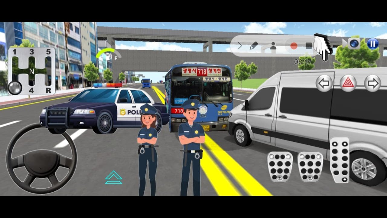 Crazy Bus Driving on Highway! 🚍 Police Chase & Traffic Jam