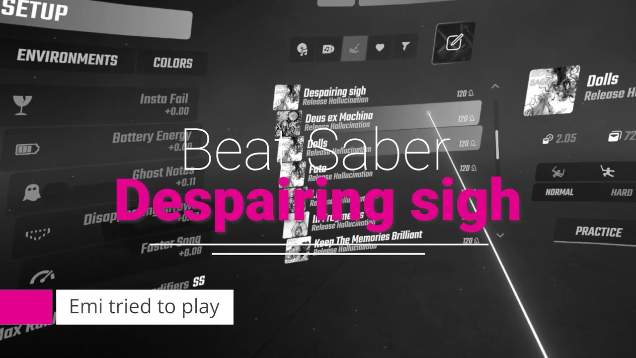 【Beat Saber】"Despairing sigh" played by emi