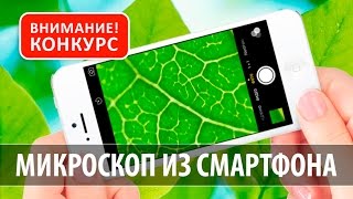 Как сделать микроскоп из смартфона + КОНКУРС