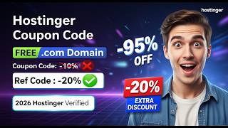 Hostinger Coupon Code 2026 - Working April 2026 Update!