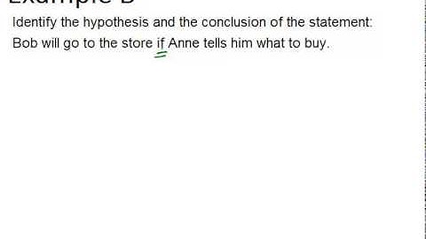 If-Then Statements: Examples (Geometry Concepts)